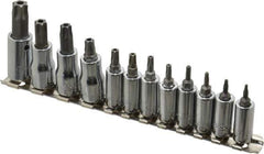 SK - 12 Piece 1/4 & 3/8" Drive Torx Bit Socket Set - T7 to T55 Torx - Exact Tool & Supply