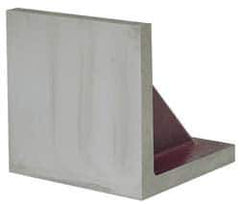 Suburban Tool - 10" Wide x 10" Deep x 10" High Cast Iron Machined Angle Plate - Standard Plate, Flat Surface, Double Web, 1" Thick, Single Plate - Exact Tool & Supply