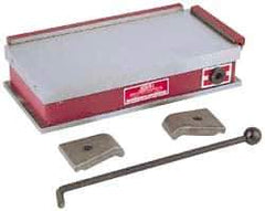 Suburban Tool - Fine Pole Rectangular Permanent Magnetic Block Chuck - 6" Long x 3" Wide x 2-5/8" High, Ceramic - Exact Tool & Supply