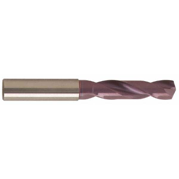 Guhring - 0.4488" 140° Spiral Flute Solid Carbide Screw Machine Drill Bit - Exact Tool & Supply