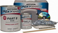 Rust-Oleum - 1 Gal Gloss Gray Water-Based Epoxy - Approximately 250 Sq Ft/Gal Coverage, <100 g/L VOC Content - Exact Tool & Supply