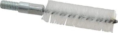 Value Collection - 3/4" Diam Helical Stainless Steel Tube Brush - Double Spiral, 0.012" Filament Diam, 2-23/64" Brush Length, 4" OAL, 5/16-18 Male Shank - Exact Tool & Supply
