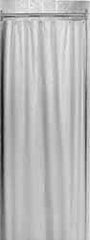 Bradley - Nylon-Reinforced Vinyl Shower Curtain - 72" High x 72" Wide, Antibacterial - Exact Tool & Supply