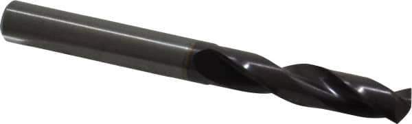 Guhring - 0.315" 140° Spiral Flute Solid Carbide Screw Machine Drill Bit - FIREX Finish, Right Hand Cut, 41mm Flute Length, 79mm OAL, SU Point, Straight Shank - Exact Tool & Supply