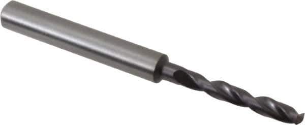 Guhring - 3.7mm 140° Solid Carbide Jobber Drill - FIREX Finish, Right Hand Cut, Spiral Flute, Straight Shank, 66mm OAL, SU Point - Exact Tool & Supply