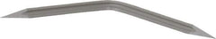 Value Collection - Bi-Directional High Speed Steel Deburring Scraper Blade - Triangular Blade Cross Section, Use on Cross Hole Surfaces, Reversible, Adjustable - Exact Tool & Supply