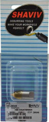 Shaviv - F12 Right-Handed High Speed Steel Deburring Swivel Blade - Use on Hole Edge Surfaces, Adjustable - Exact Tool & Supply