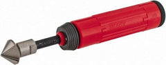 Shaviv - 3 Piece, Cobalt Blade, Hand Deburring Tool Set - F Blade Holder, For Hole Edge - Exact Tool & Supply