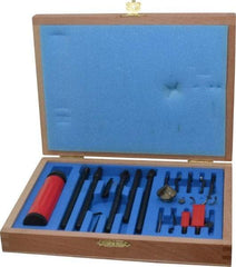 Shaviv - 21 Piece Carbide, High Speed Steel Blade Hand Deburring Tool Set - B, C, D, E, F Blade Holder, B10, B20, B30, B50, B60, B70;C40, C42;D80;E100, E200, E300, E350, E600;F20 Blades, For Flat Surface, Hole Edge, Straight Edge - Exact Tool & Supply