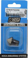 Noga - C20 Bi-Directional High Speed Steel Deburring Swivel Blade - Use on Hole Edge Surfaces - Exact Tool & Supply