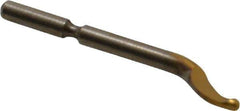 Noga - S101 Right-Handed High Speed Steel Deburring Swivel Blade - PVD TiN Coated S101, Right Handed Deburring Blade - Exact Tool & Supply