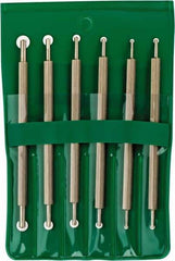 Value Collection - 6 Piece High Speed Steel Blade Hand Deburring Tool Set - For Hole Edge, Straight Edge - Exact Tool & Supply