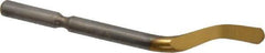 Shaviv - E100P Right-Handed High Speed Steel Deburring Swivel Blade - Use on Hole Edge & Straight Edge Surfaces, Adjustable - Exact Tool & Supply