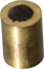 Mag-Mate - 3/16" Diam x 1/4" High, 0.27, 0.28 Lb Average Pull Force, 0.55 Lb Max Pull Force, Neodymium Rare Earth Shielded Magnet - Brass Shield, 0.032" Shielding Wall Thickness - Exact Tool & Supply