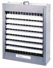 Mestek - 9" Fan Diam, 395 CFM, Steam & Hot Water, Horizontal Hydronic Suspended Heater - Exact Tool & Supply