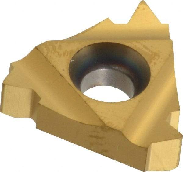 Carmex - 22IR Internal Right Hand 6 UN Laydown Threading Insert - Grade MXC, TiN Coated Carbide - Exact Tool & Supply
