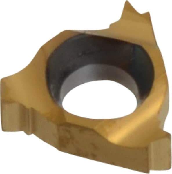 Carmex - 06IR Internal Right Hand 28 UN Laydown Threading Insert - Grade BXC, TiN Coated Carbide - Exact Tool & Supply