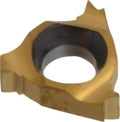 Carmex - 06IR Internal Right Hand 28 UN Laydown Threading Insert - Grade BXC, TiN Coated Carbide - Exact Tool & Supply