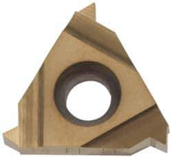 Hertel - 16ER External Right Hand 27 NPTF Laydown Threading Insert - Grade HG330TR, TiC/TiN Coated Carbide - Exact Tool & Supply