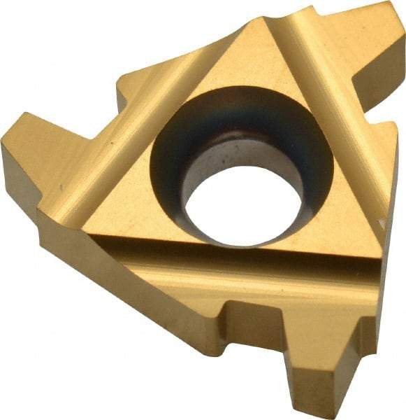 Carmex - 22ER External Right Hand 5 Acme Laydown Threading Insert - Grade BXC, TiN Coated Carbide - Exact Tool & Supply