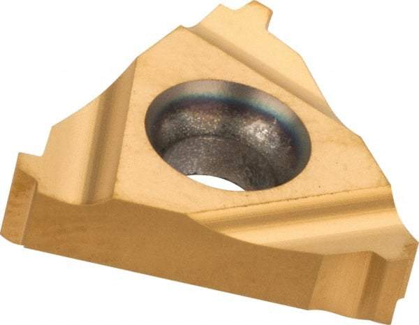 Carmex - 16ER External Right Hand 12 Stub Acme Laydown Threading Insert - Grade MXC, TiN Coated Carbide - Exact Tool & Supply