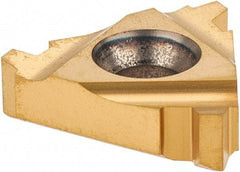 Carmex - 16ER External Right Hand 8 Stub Acme Laydown Threading Insert - Grade MXC, TiN Coated Carbide - Exact Tool & Supply