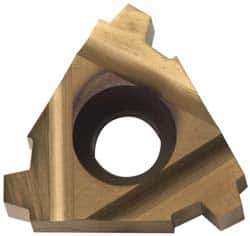 Hertel - 16IR Internal Right Hand 8 Stub Acme Laydown Threading Insert - Grade HG330TR, TiC/TiN Coated Carbide - Exact Tool & Supply