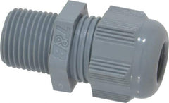 Thomas & Betts - 3/8" Trade, Nylon Threaded Straight Liquidtight Conduit Cable Gland - Noninsulated - Exact Tool & Supply