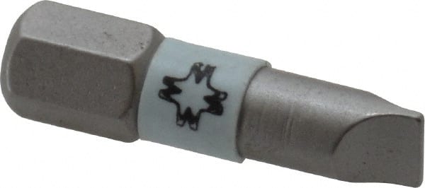 Wera - 5.5mm x 0.8mm Blade, 1/4" Drive Slotted Screwdriver Bit - Exact Tool & Supply