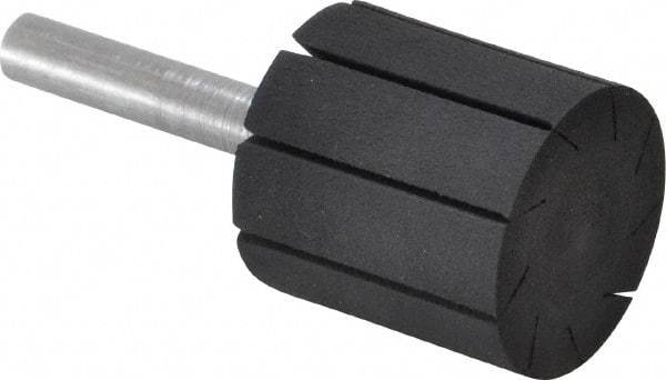 3M - 1" Wide x 1" Diam, Spiral Band Drum - 1/4" Shank Diam, 18,000 RPM - Exact Tool & Supply