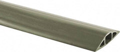Hubbell Wiring Device-Kellems - 1 Channel, 5 Ft Long, 1/2" Max Compatible Cable Diam, Gray PVC On Floor Cable Cover - 3" Overall Width x 3/4" Overall Height, 3/4" Channel Width x 1/2" Channel Height - Exact Tool & Supply