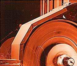 Norton - 4" Wide x 132" OAL, 40 Grit, Aluminum Oxide Abrasive Belt - Aluminum Oxide, Coarse, Coated, X Weighted Cloth Backing, Series R228 - Exact Tool & Supply