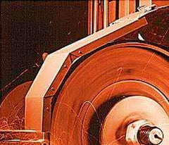 Norton - 4" Wide x 132" OAL, 40 Grit, Aluminum Oxide Abrasive Belt - Aluminum Oxide, Coarse, Coated, X Weighted Cloth Backing, Series R228 - Exact Tool & Supply