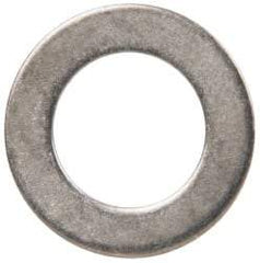 Made in USA - 0.03" Thick, 3/8" Inside x 5/8" OD, Round Shim - 5/16" Screw, Uncoated 316 Stainless Steel - Exact Tool & Supply