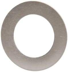 Made in USA - 0.005" Thick, 3/8" Inside x 5/8" OD, Round Shim - 5/16" Screw, Uncoated 316 Stainless Steel - Exact Tool & Supply