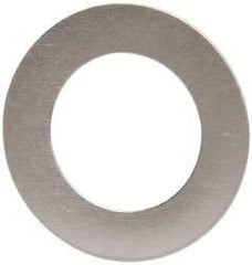 Made in USA - 0.005" Thick, 3/8" Inside x 5/8" OD, Round Shim - 5/16" Screw, Uncoated 316 Stainless Steel - Exact Tool & Supply