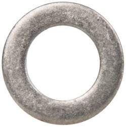 Made in USA - 0.06" Thick, 3/8" Inside x 5/8" OD, Round Shim - 5/16" Screw, Uncoated 316 Stainless Steel - Exact Tool & Supply