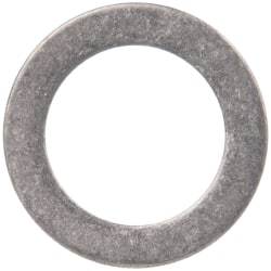 Made in USA - 0.03" Thick, 1/2" Inside x 3/4" OD, Round Shim - 7/16" Screw, Uncoated 316 Stainless Steel - Exact Tool & Supply