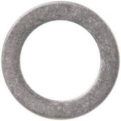 Made in USA - 0.03" Thick, 1/2" Inside x 3/4" OD, Round Shim - 7/16" Screw, Uncoated 316 Stainless Steel - Exact Tool & Supply