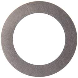Made in USA - 0.005" Thick, 1/2" Inside x 3/4" OD, Round Shim - 7/16" Screw, Uncoated 316 Stainless Steel - Exact Tool & Supply