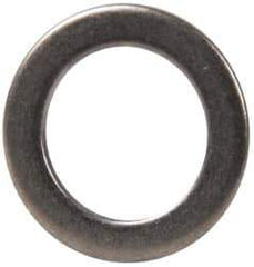 Made in USA - 0.06" Thick, 1/2" Inside x 3/4" OD, Round Shim - 7/16" Screw, Uncoated 316 Stainless Steel - Exact Tool & Supply
