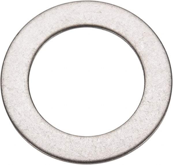 Made in USA - 0.03" Thick, 3/4" Inside x 1-1/8" OD, Round Shim - 5/8" Screw, Uncoated 316 Stainless Steel - Exact Tool & Supply