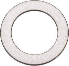 Made in USA - 0.03" Thick, 3/4" Inside x 1-1/8" OD, Round Shim - 5/8" Screw, Uncoated 316 Stainless Steel - Exact Tool & Supply