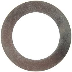 Made in USA - 0.01" Thick, 1" Inside x 1-1/2" OD, Round Shim - 7/8" Screw, Uncoated 316 Stainless Steel - Exact Tool & Supply