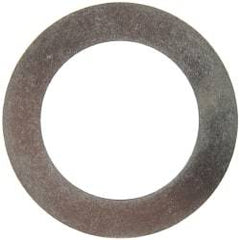 Made in USA - 0.01" Thick, 1" Inside x 1-1/2" OD, Round Shim - 7/8" Screw, Uncoated 316 Stainless Steel - Exact Tool & Supply