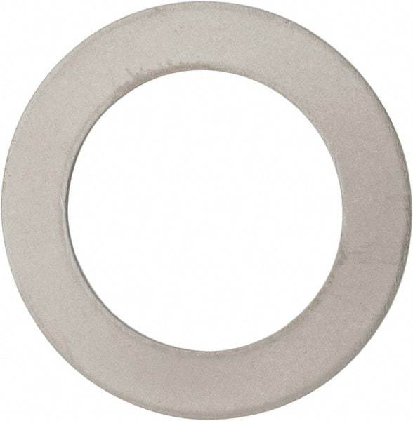Made in USA - 0.03" Thick, 1" Inside x 1-1/2" OD, Round Shim - 7/8" Screw, Uncoated 316 Stainless Steel - Exact Tool & Supply