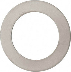 Made in USA - 0.03" Thick, 1" Inside x 1-1/2" OD, Round Shim - 7/8" Screw, Uncoated 316 Stainless Steel - Exact Tool & Supply