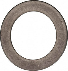 Made in USA - 0.06" Thick, 1" Inside x 1-1/2" OD, Round Shim - 7/8" Screw, Uncoated 316 Stainless Steel - Exact Tool & Supply