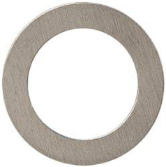 Made in USA - 0.005" Thick, 1/4" Inside x 3/8" OD, Shortening Shim - #12 Screw, Uncoated 300 Stainless Steel - Exact Tool & Supply