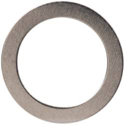 Made in USA - 0.01" Thick, 0.314" Inside x 7/16" OD, Shortening Shim - 1/4" Screw, Uncoated 300 Stainless Steel - Exact Tool & Supply